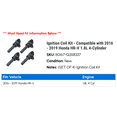 thumbnail image 2 of Ignition Coil Kit - Compatible with 2016 - 2019 Honda HR-V 1.8L 4-Cylinder 2017 2018, 2 of 2