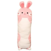 Fridja Big Rabbit Body Pillow 37.4" Plush Rabbit Stuffed Animal, Super Soft Rabbit Pillow for Girl Kid, Giant Stuffed Rabbit Plush Pillow for Christmas Birthday Valentine's Day, Pink