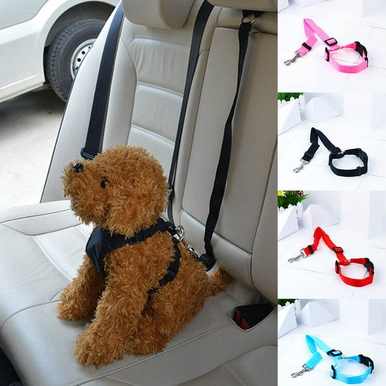 Dog Seat Belt, 2 Pieces Of Pet Car Seat Belt Headrest Restraint Adjustable  Puppy Safety Seat Belt