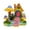 b, variant on Mushroom Cottage Statue with Welcome Sign, Colorful Resin Fairy Garden House for Outdoor Lawn, Patio and Home Landscape Decoration
