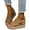 Brown, variant on Womens Wedge Sandals Espadrille Platform Walking Shoes Comfort Summer Dressy Sandal Size 6-9