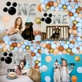 thumbnail image 5 of Puppy Dog Birthday Party Decorations, Dog Theme 1st Birthday Decorations - Retro Blue Paw Printed Balloon Garland One Foil Balloons Cake Topper for Puppy Paw Kids 1 Year Old Birthday Party, 5 of 6