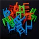 thumbnail image 4 of Bewildely Sillas Torre apilable Juguetes Juego Prop Niños Niñas Interesante Color brillante Equilibrio Construcción Juguetes DIY Juego de Juguetes, 4 of 6
