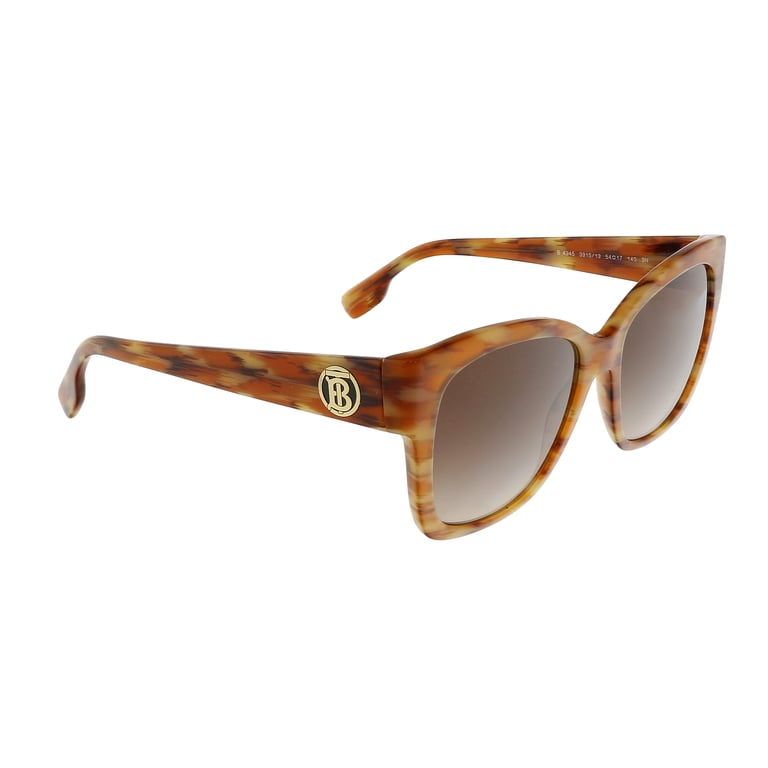 Burberry BE 4345 Plastic Womens Square Sunglasses Brown 54mm  display picture 3