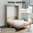 thumbnail image 4 of Murphy Bed Kit for Queen Size Bed | Deluxe Vertical Wall Mount Folding Bed Hardware | Complete DIY Installation System, 4 of 7