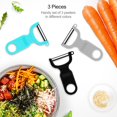 thumbnail image 2 of Pelador de verduras KITCHPOWER Original de acero al carbono, paquete de 3, 2 of 7