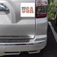 thumbnail image 2 of DistinctInk Custom Bumper Sticker - 4" x 4" Decorative Decal - White Background - USA Letter Art Flag Red White & Blue, 2 of 2