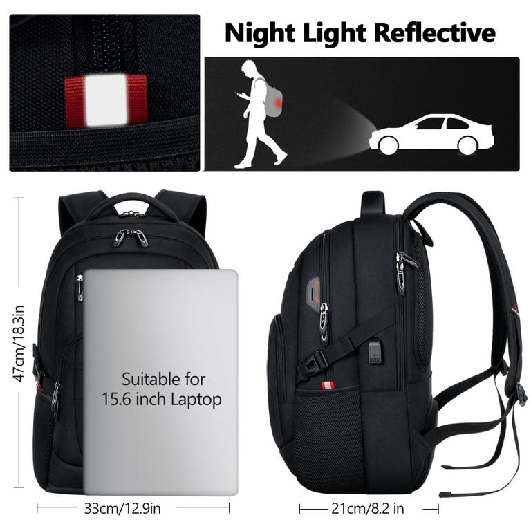 バッグ yukin UKEIN Laptop Backpack with USB Charging Port Water Resistant