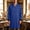 Blue-A, variant on Men's Lab Coat Long Sleeve Multi Pocket Medical Coat with Button Wrinkle Resistant Professional for Doctor Nurse Scientist Wine-A