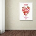 thumbnail image 3 of Trademark Fine Art 'Valentines Flowers II' Canvas Art by Farida Zaman, 3 of 3