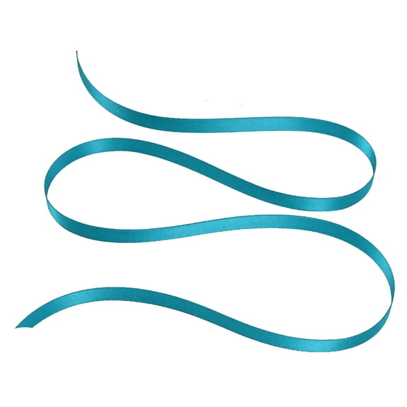 1/8" Double Face Satin Ribbon 100 yards - Turquoise