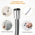 thumbnail image 4 of Shower Hose, Shower Hose Extra Long 118 inches Chrome Handheld Shower Head Hose (1 pcs), 4 of 7