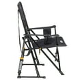thumbnail image 4 of GCI Outdoor Comfort Pro Rocker Foldable Rocking Camp Chair with Solid Backrest, Dark Charcoal, 4 of 10