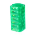 thumbnail image 1 of 7pcs Pill Box Organizer Small Compact Modular Design Detachable High-visibility Color Container for Medication And Supplements, 1 of 8