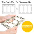 thumbnail image 4 of Yayeee Rocker Switch Wall Plate 2-Gang 4.7"x4.6" Home Decorative Outlet Cover, Green Birds, 4 of 6