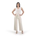 thumbnail image 2 of Pantalon Largo 32 100% Lino Color Crema 30, 2 of 4