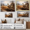 thumbnail image 4 of Designart "Duck Waddling by the Barn I" Animals Framed Wall Art - Modern Farmhouse Brown Duck Entryway Framed Wall Art, 4 of 6