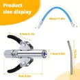 thumbnail image 3 of Upgrade Grease Coupler with Thick Springs, Simple Operation Fat Gun Coupler for Wide Application Grease Gun, Suitable for All Machinery &amp; Equipment Maintenance (17000 PSI), 3 of 5