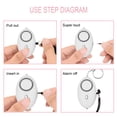 thumbnail image 4 of Alarma personal, paquete de 8 llaveros de alarma de seguridad personal de 140 dB con luces LED, alarma de seguridad de emergencia para mujeres, hombres, niños, ancianos, 4 of 6