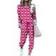 thumbnail image 2 of Conjuntos de pijamas navideños para mujer, Tops de manga larga con estampado navideño, pantalones largos con cordón, conjunto de 2 piezas, chándales, 2 of 4