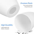 thumbnail image 3 of UPOUART 2-Pcs White Plastic Lamp Shades – Small Replacement Cover For Table & Desk Lamps, Cone-Shaped Light Cover, 3 of 8