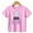 Pink 04, variant on Girls Graphic Tees Tie Dye Peace Sign Kids T Shirt Retro Hippie 100% Cotton Short Sleeve Soft Tops 4-13Y White