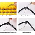 thumbnail image 3 of Kit de Reparación de Gafas Magnético, Kit de Reparación de Gafas con Tornillos para Gafas, Almohadillas de Nariz, Juego de Herramientas de Destornillador de Precisión y Pinzas para Gafas, Gafas de Sol, 3 of 3
