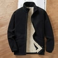 thumbnail image 2 of Denim Jacket For Men Fleece Warm Thickened Soft Lined Outer Lightweight Comfortable Mens Workout Jacket,Black,XL, 2 of 9