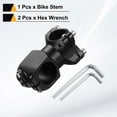 thumbnail image 3 of uxcell 25.4mm Bike Stem 7 Degree 50mm Aluminum Alloy Bicycle Handlebar Stem with Hex Wrench for Mountain Road Bike BMX MTB Cycling, Sand Black, 3 of 7