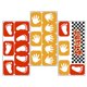 thumbnail image 1 of 1 Set Handprint Footprint Floor Sticker Game DIY Art Decal Ground Corridor Wallpaper, 1 of 5