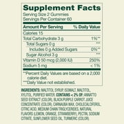 (3 pack) Spring Valley Zero Sugar Vitamin D Gummies, 50 mcg (2,000 IU), 120 Count Dietary Supplement for Bone and Immune Health