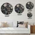 thumbnail image 4 of Designart "Dreams in Cubic Geometric IV" Cubism Oversized Wall Clock, 4 of 5