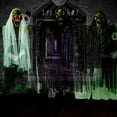 thumbnail image 2 of 1PC Halloween Hanging Ghost with Glowing Eyes Screaming Sound Horror Haunted House Decoration Halloween Party Props 2021, 2 of 6