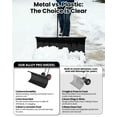 thumbnail image 5 of 29" Snow Pusher Shovel with Wheels,  Adjustable Ergonomic t-Handle Snow Plow for Driveway, Heavy Duty Wheeled Rolling Shovels for Driveway and Sidewalks with Angeled Blade, 5 of 8