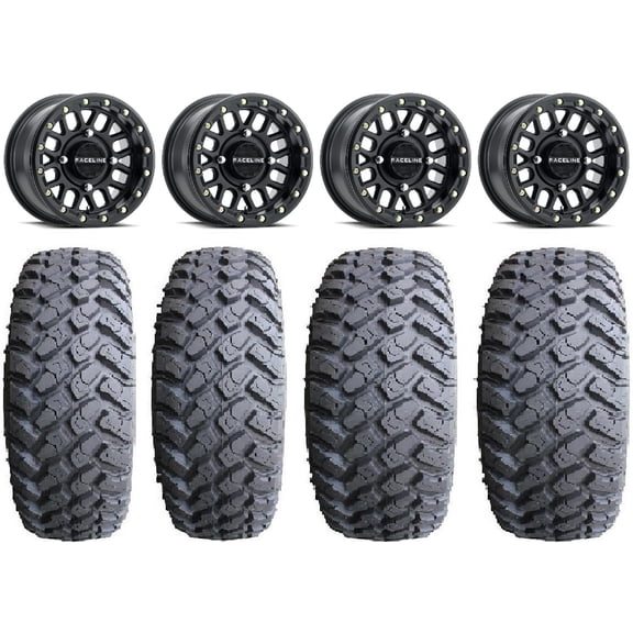 Raceline Podium Bdlk 14" Bk Wheels 27" MotoHammer Tires Polaris RZR XP 1000 / PRO XP / Ranger XP 900/1000