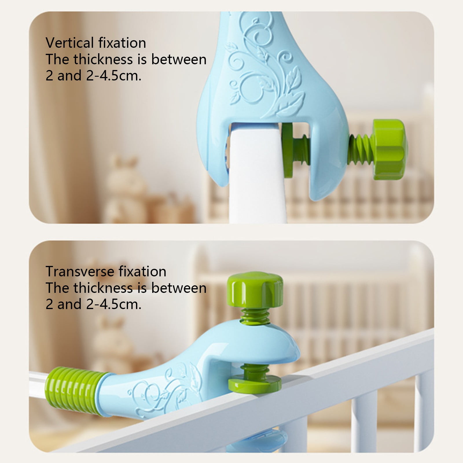Musical Rotating Crib Mobile with Projection, Baby Bedside Decor for 0-1 Year, Soothing Lullabies Toy, 360° Rotation, Timer Function