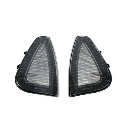 Corner Lights Lens - 06-10 DODGE CHARGER FRONT TURN SIGNAL CORNER LIGHTS - BLACK FRAME / CLEAR LENS