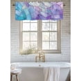 thumbnail image 6 of Curtain Valance for Windows, Colorful Glass Splicing Art Kitchen Valances Rod Pocket Short Curtains, Abstract Color Block Texture Window Valance for Bedroom Bathroom Living room 42x18in, 6 of 9