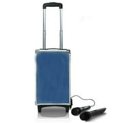 Portable Bluetooth Karaoke Sound System With Telescoping Handle & Wheels