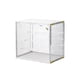 thumbnail image 3 of Vitrina para figuras de acción, transparente, de gran capacidad, de tres capas, multiusos, para sala de estar, bolsos, muñecas, objetos de colección Claro, 3 of 8