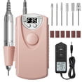 thumbnail image 1 of Drill para U&ntilde;as Profesional,Lostrain Pulidor de U&ntilde;as 30000RPM con 6 Tipos Cabezales de Lijado,Juego de Esmeril para U&ntilde;as Velocidad Ajustable Bajo Ruido Vibraci&oac, 1 of 7