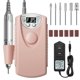 thumbnail image 1 of Drill para U&ntilde;as Profesional,Lostrain Pulidor de U&ntilde;as 30000RPM con 6 Tipos Cabezales de Lijado,Juego de Esmeril para U&ntilde;as Velocidad Ajustable Bajo Ruido Vibraci&oac, 1 of 7