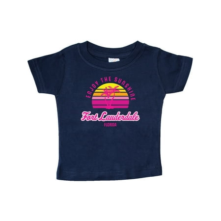 

Inktastic Summer Enjoy the Sunshine Fort Lauderdale Florida in Pink Gift Baby Boy or Baby Girl T-Shirt