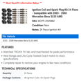 thumbnail image 2 of Ignition Coil and Spark Plug Kit 24 Piece - Compatible with 2003 - 2008 Mercedes-Benz SL55 AMG 2004 2005 2006 2007, 2 of 2