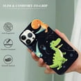 thumbnail image 2 of COMIO iPhone 15 Pro Retro Space Dinos Case Cute Colorful Dinosaur Lover Pattern Case, 2 of 4
