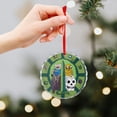 thumbnail image 6 of Adventure Time Christmas Round Ornament Glass Circular Pendant Smooth Hanging Decoration for Home, Office & Christmas Tree, 6 of 8