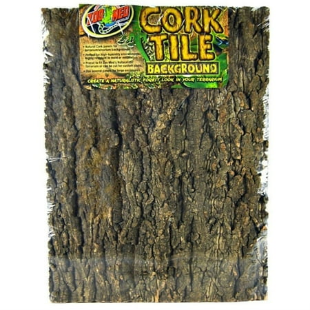 UPC: 0097612041040 | Zoo Med Natural Cork Tile Terrarium Background – X-Large (24  Long x 18  Wide)