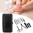 thumbnail image 3 of Nails Grooming Kit, Stainless Steel Nail Care Set Different Types 12Pcs/Set Retro Style Wear   For Travelling For Foot Care, 3 of 8