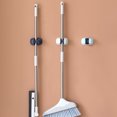 thumbnail image 3 of Tignapoo Light Blue Wall-Mounted Mop and Broom Holder - Durable Adhesive Storage Hook for Kitchen and Bathroom Organization, Max Load 5KG, Moisture-Proof Design, Eco-Friendly Product, 3 of 6