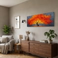 thumbnail image 2 of Canvas Wall Art for Living Room - Large Red Tree of Life Canvas Prints, Modern Abstract Nature Painting Wall Decor for Bedroom Bathroom and Office, 2 of 7